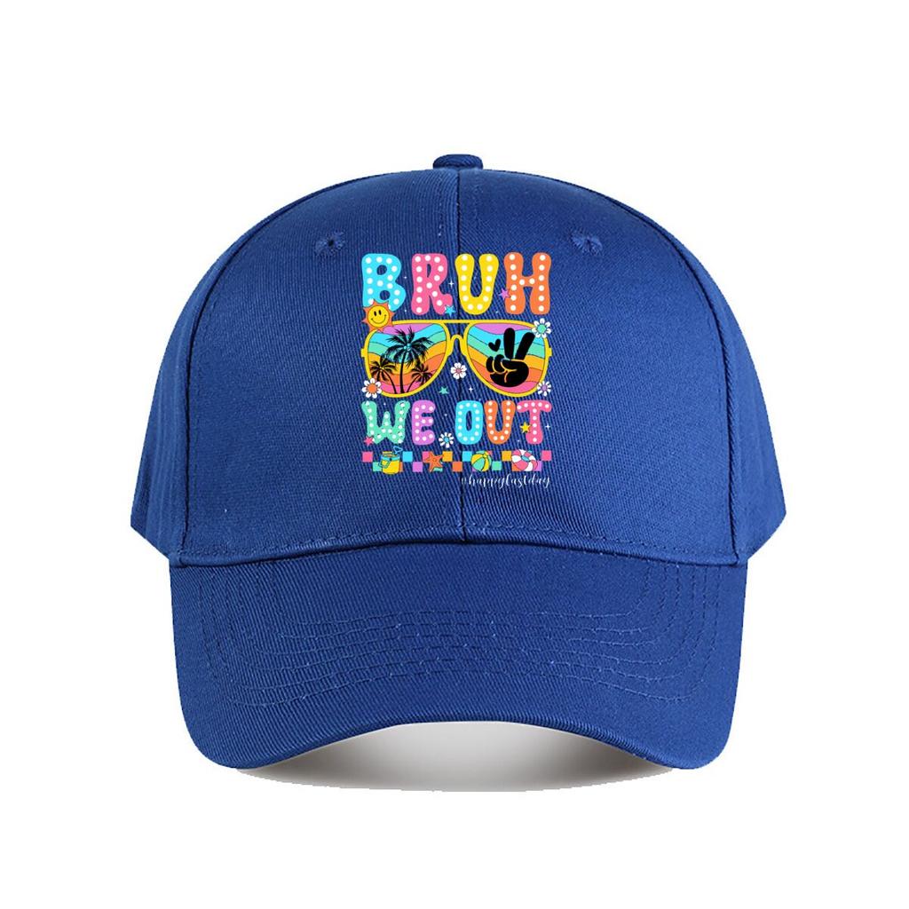 Bruh We Out Summer Beach Graphic Baseball Cap Fashion Unisex Sunhat Womens Outdoor Sports