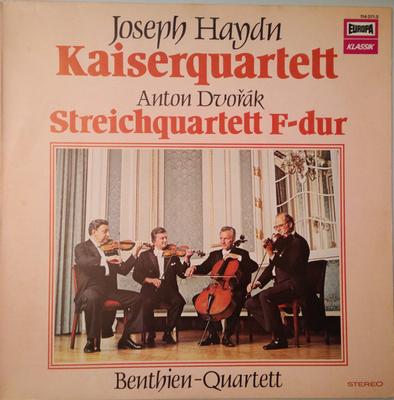 Виниловая пластинка ЙОЗЕФ ГАЙДН АНТОНИН ДВОРЖАК БЕН Kaiserquartett Струнный квартет F 1140710 Europa Klassik 1979 Германия Классика Б/у