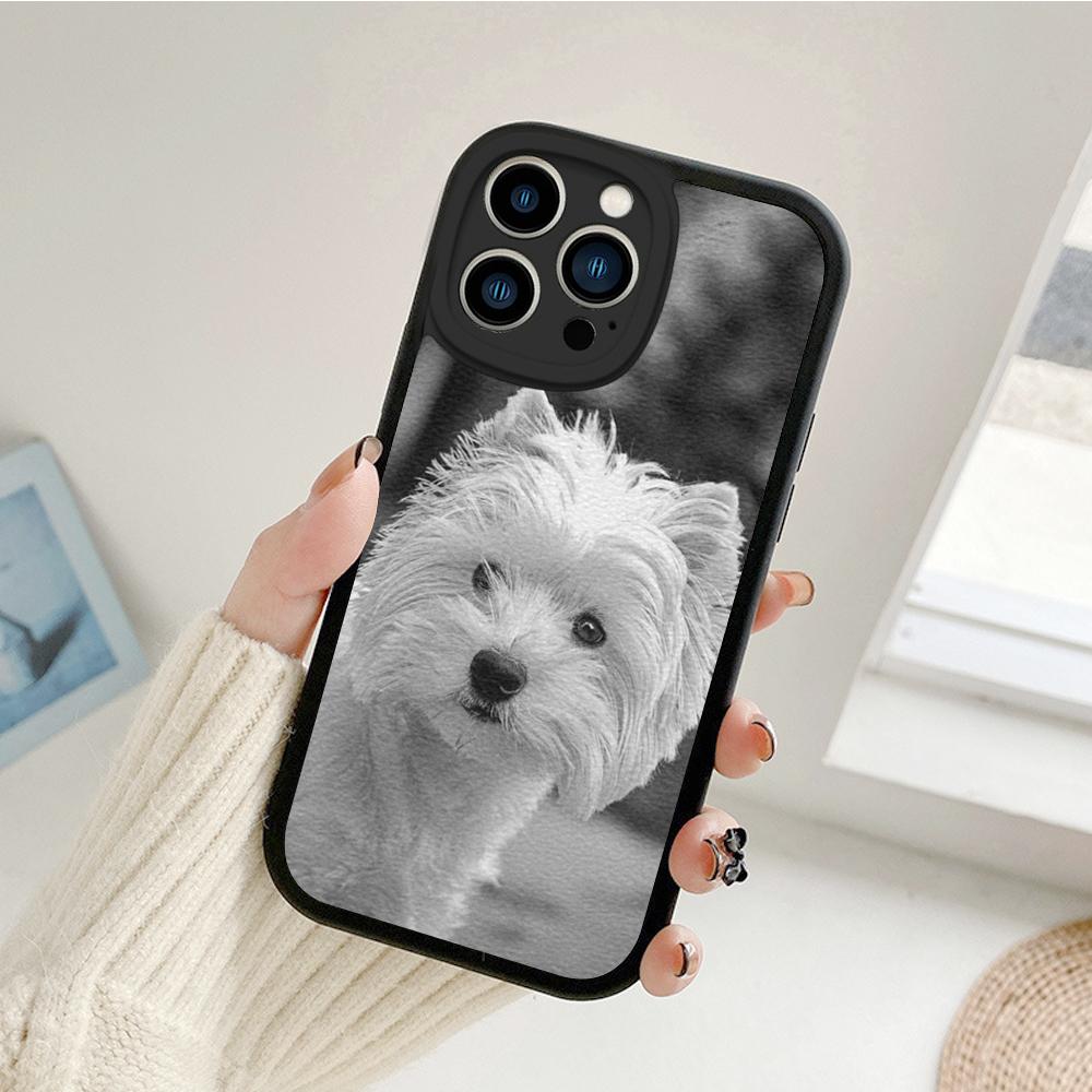 Чехол для телефона West Highland Terrier Westie для iPhone 13 12 11 14 Pro MAX MiNi 7 8 14 Plus XS XR 13 Pro Защитные чехлы из овчины