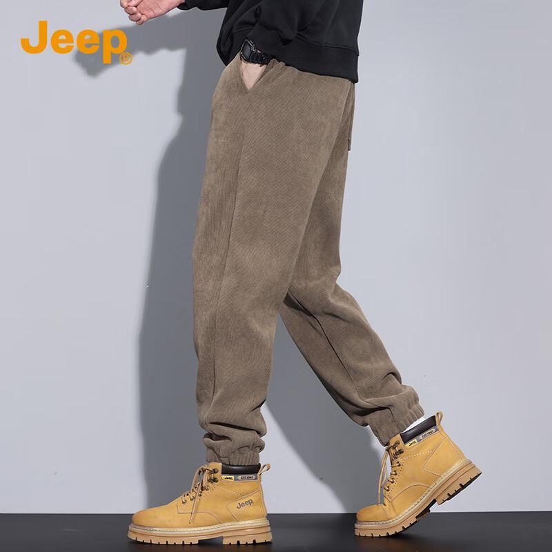 Jeep Мужские вельветовые зауженные спортивные штаны