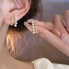 Korean Earing Claw Ear Hook Clip Earrings for Women Four-Prong Setting Gold Color Ear Earrings Fashion Jewelry New Year