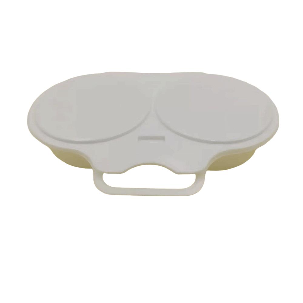 Dual Cavity Microwave Egg Poacher Heat-resistant Reusable Egg Steamer Portable Food-grade Egg Cooker Microwave