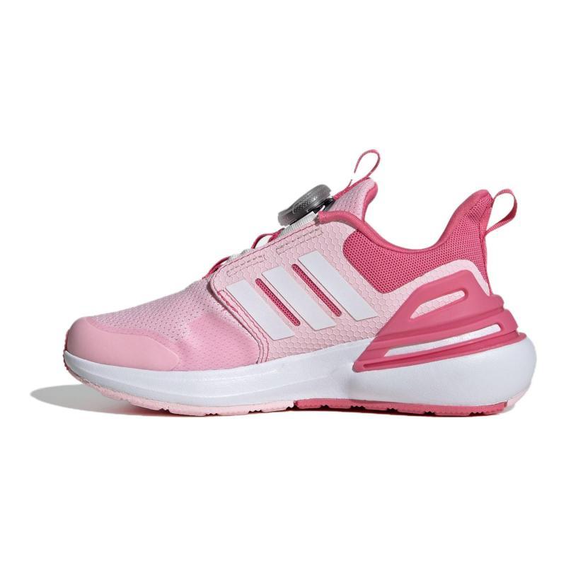 adidas Rapidasport Низкие детские кроссовки для бега с амортизацией и износостойкостью, застежка-липучка, розовые, детские кроссовки IF8541