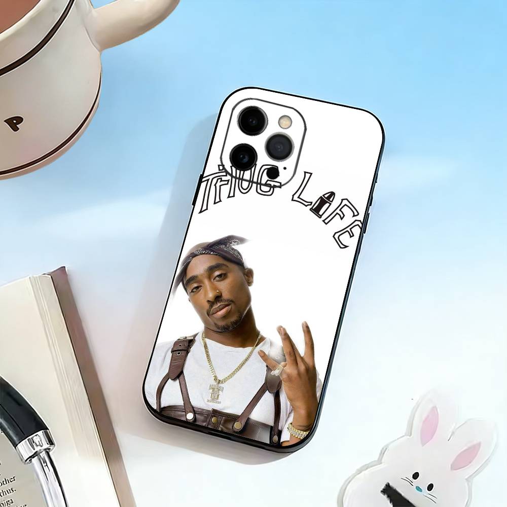 2pac Тупак Шакур R- Рэпер Чехол для телефона Силиконовый Мягкий Для IPhone 17 16 15 14 13 12 11 X XR Plus Pro Max Plus