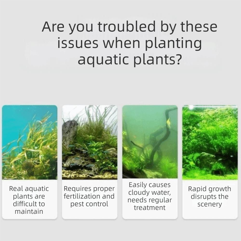 Small Artificial Underwater Plants Plastic Artificial Grass Ornament Small Ponds