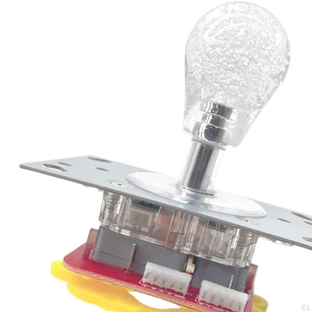 LED Arcade Illuminated Joystick,Short Shaft Joystick Cabinet Button Supplies Switchable for