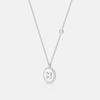 Mom & Kids Silver White Necklace 37Cm A221Sn1502Wpa .