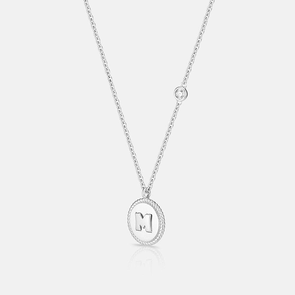 Mom & Kids Silver White Necklace 37Cm A221Sn1502Wpa .