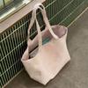 1Pcs Durable Large Capacity Canvas Shoulder Bag Striped Simple Top-Handle Handbag Travel Casual Striped Tote Bag