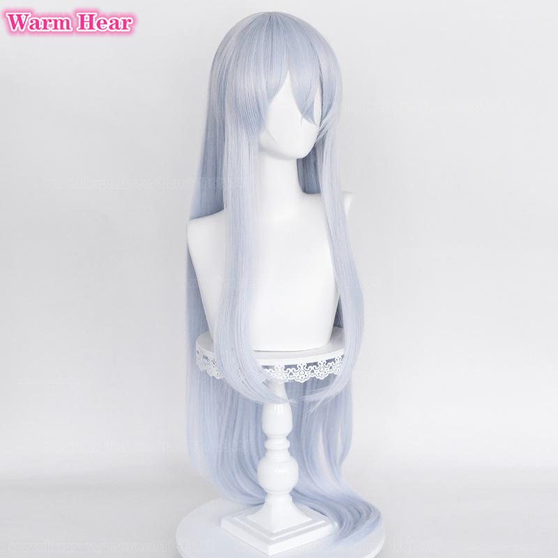 Yoisaki Kanade Synthetic Hair Anime Long 80cm/100cm Light Blue Cosplay Wigs Heat Resistant Hair Halloween Party Wigs + A Wig Cap