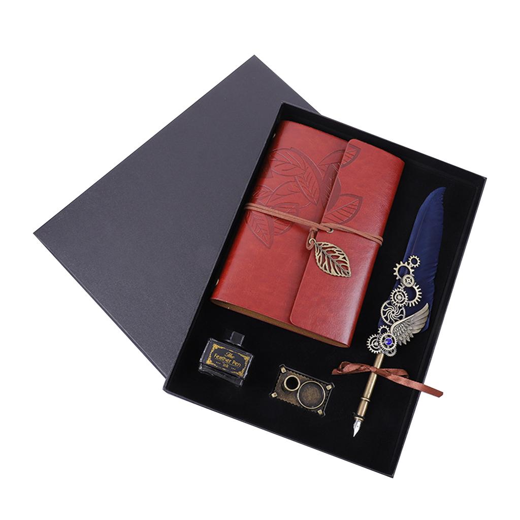 Набор перьевых ручек и чернил, ретро-винтажная гусиная ручка, каллиграфическая ручка для письма, авторучка для письма, перьевая ручка