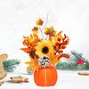 Fall Pumpkin Decor Ornament Maple Leaf Berry Sun Flower Set Thanksgiving Decoration For Indoor Outdoor Home Table