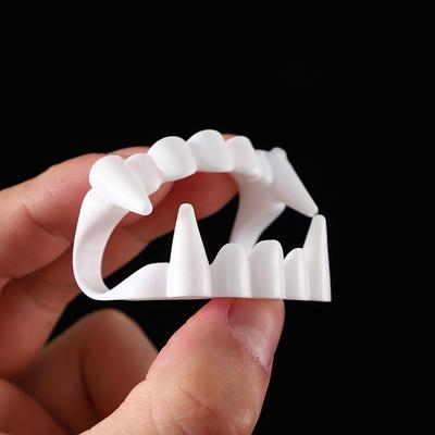 1 шт. Хэллоуин Вампирские зубные протезы Светящиеся Накладные зубы Реквизит для переодевания Ужасные зубы зомби Брекеты Мрачного Жнеца Светящиеся принадлежности для вечеринки