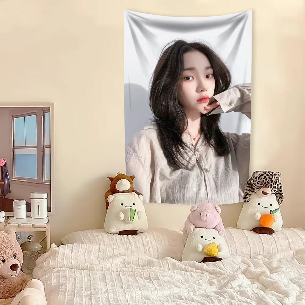 Гобелен с айдолом K-pop Кариной из A-espa Декорация для дома Настенное панно Спальня Гостиная Задник для фото Баннер для концерта