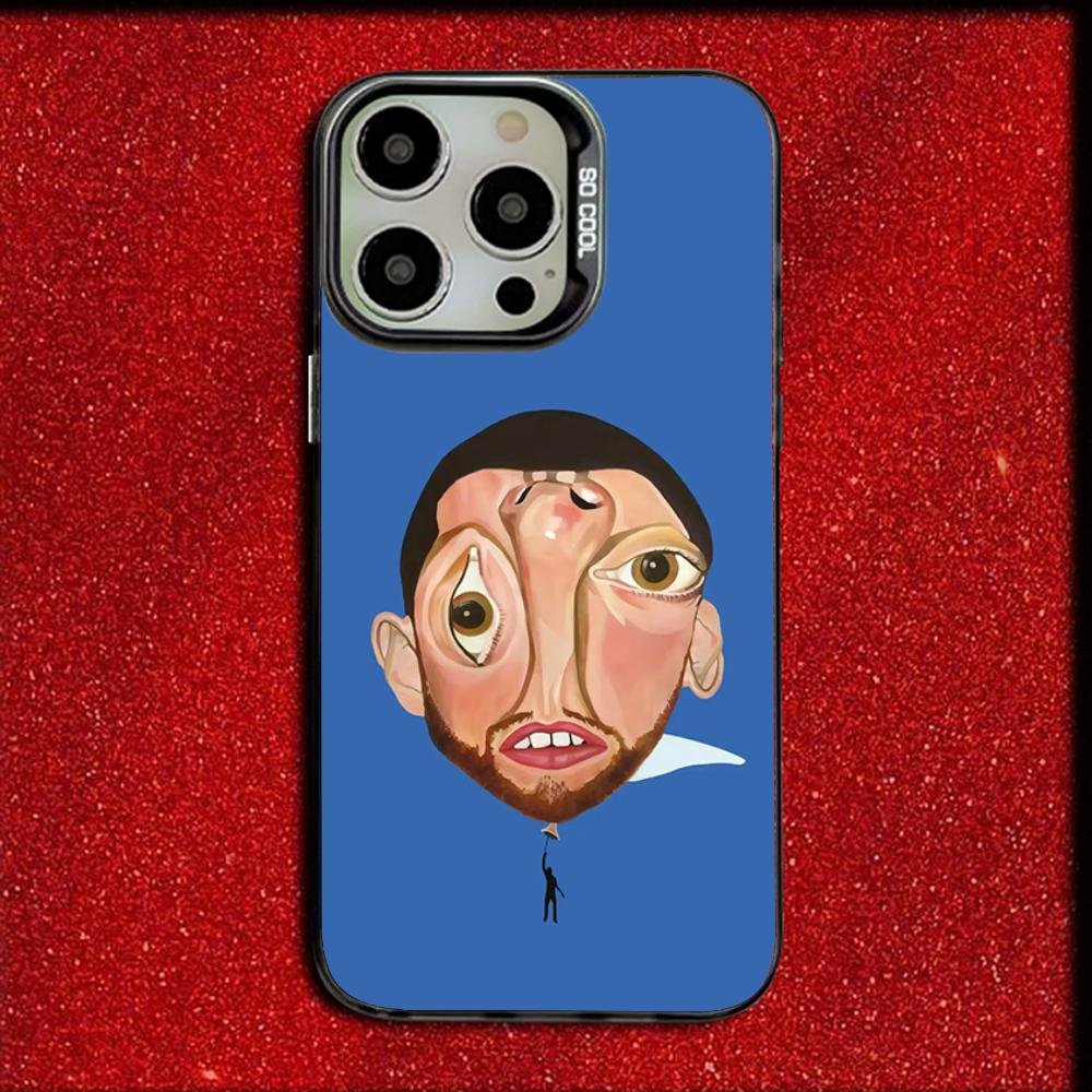 Чехол для телефона рэпера M-Mac Miller для iPhone 16,15,14,13,12,11,Mini,Pro,MAX Матовый противоударный мягкий черный чехол