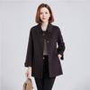 Fengxun Women's 100% Wool Double-Sided Short Coat