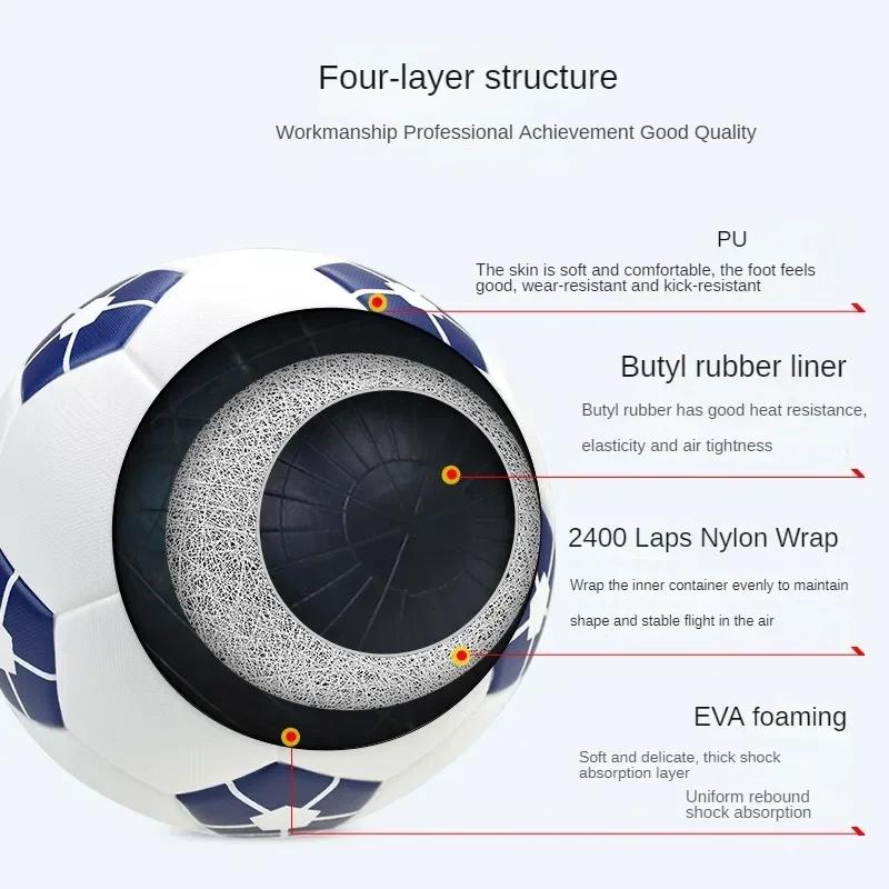 Аниме BLUE LOCK Исаги Йоичи Футбольные мячи Размер 5 Детские ПУ Материал Бесшовный Команда Гола Наружная Игра Матч Футбольная Тренировка Ballon