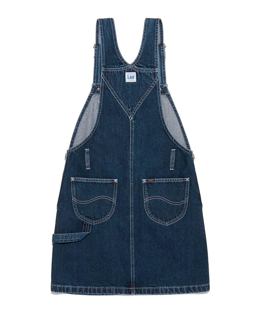 Lee Women'S Denim Overalls Skirt Indigo Dark
