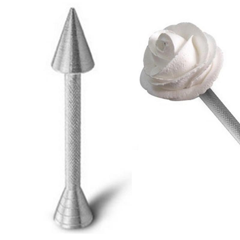 Roses Flower Holder Decoration Pastry Sticks Baking Cone Piping Cake Cream Tools