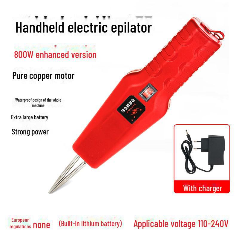 Автоматическая машина для ощипывания птицы с литиевой батареей: Электрическая машинка для удаления перьев у курицы, утки и гуся (Европейский стандарт)