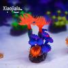 Colorful Fluorescent Silicone Coral Tree for Fish Tank Landscaping