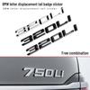 ABS Electroplated Badge for 1, 3, 5, and 7 Series Trunk - 520 English Letter Displacement Emblem