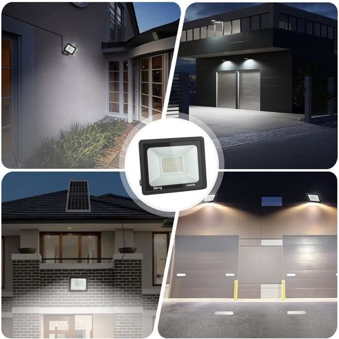 Projecteur LED - BLIVRIG - 50W - Blanc Froid 6500K - IP66 Étanche - 5000LM