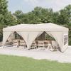 VidaXL Foldable Reception Tent with Walls, Camping Gazebo, Picnic Gazebo, Garden Terrace Pavilion 93543
