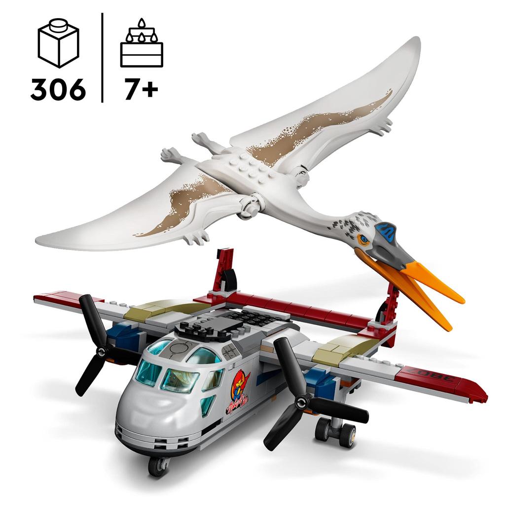 LEGO Jurassic The Arrival of Quetzalcoatlus 76947 Toy Block Present Airplane Airplane Dinosaur Dragon Boy Girls 7 Years Old and Up World