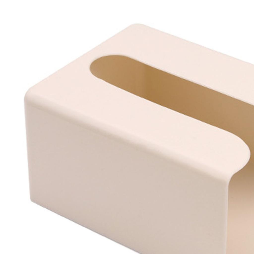 Wall Mounted Tissue Box Cover Punch Free Large Capacity Rectangular Napkin Box for Living Room