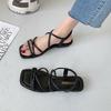 Sandals Women Elastic Strap Flat Beach Roman Shoes Women