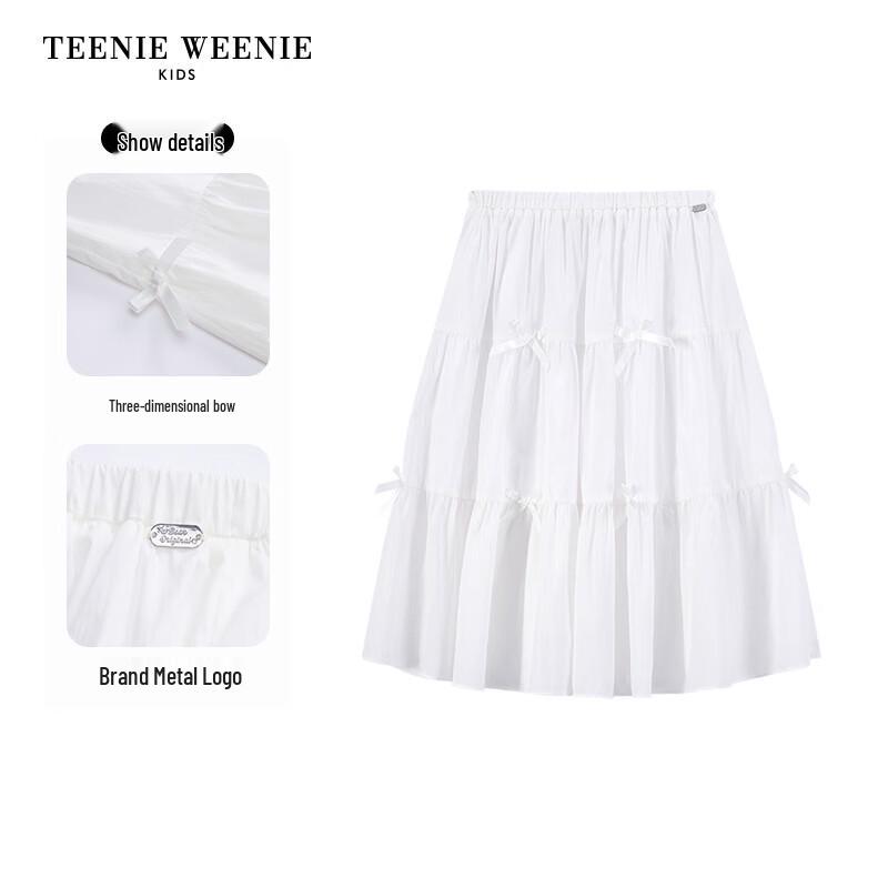 Teenie Weenie Детская юбка А-силуэта с бантом для девочек