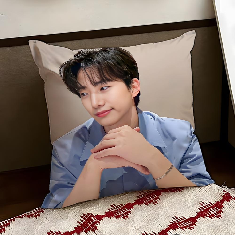 Kpop Lee JJunho Cushion Cover Reversible Soft Durable Pillow Cover Home Car MultiScene Use for Daily Comfort
