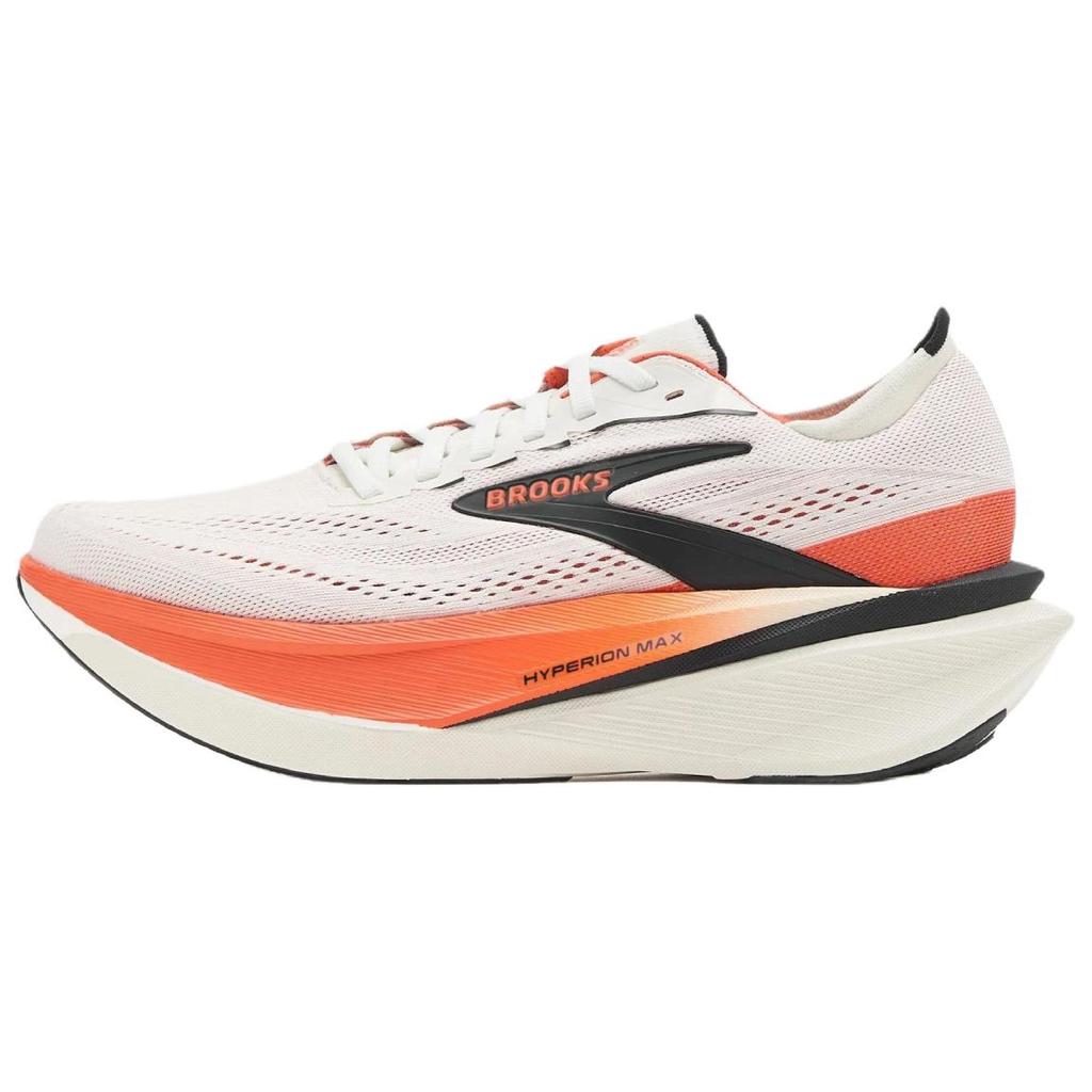 Brooks Hyperion Max 4 Professional Низкие беговые кроссовки Мужская кроссовка Белый Оранжевый 110498-1D-070