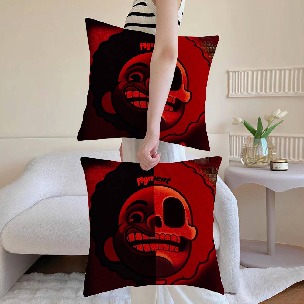 Наволочка для аниме-подушки W-Weeknd, пылезащитная наволочка, потайная молния, шелковистая, чехол для диванной подушки