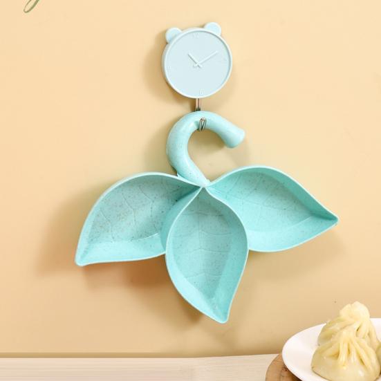 2 шт. блюдо для макания, 3 отделения в форме листа, пищевая заправка для салата, анис, порошок чили, приправа, соус, поднос для мусора, держатель тарелки, кухонные принадлежности