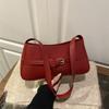 Fashion Minimalist Solid Color Large Capacity Commuting Single Shoulder Underarm Square Bag