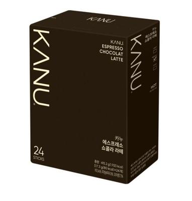 Kanu Кофейный микс Эспрессо Шоко Латте | 24 стика | Мокко в корейском кафе-стиле