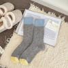 Cotton Mid Tube Socks Soft Breathable Women Stockings Cute Colored Socks  Autumn Winter