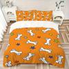 3pcs set Dog Bone Stars 1 Quilt Cover + 2 Pillowcases, All Seasons Bedroom Setting, Perfect for Home and Dorm Decor a193