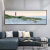 Пейзаж, пляж, луг, маяк, морской пейзаж, холст, живопись, постеры и принты, настенные панно для гостиной, домашний декор, без рамки
