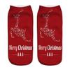 Рождественские носки с принтом, рождественские носки с Санта-Снеговиком и оленями, хлопковые носки-лодочки, зимняя теплая обувь, пед...