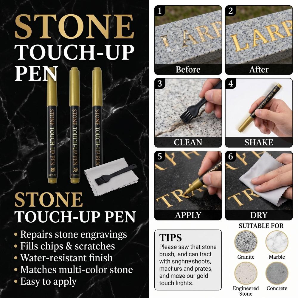Large Capacity Tombstone Paint Marker Waterproof Memorial Inscription Pen Memorial Inscriptions