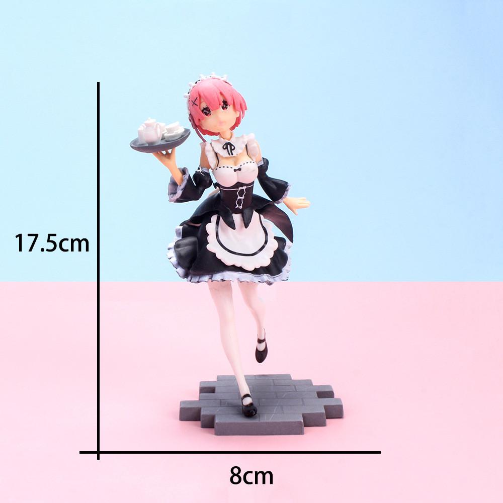 17cm Anime Figure kawaii girl apron maid dress PVC Action Model toy birthday gift