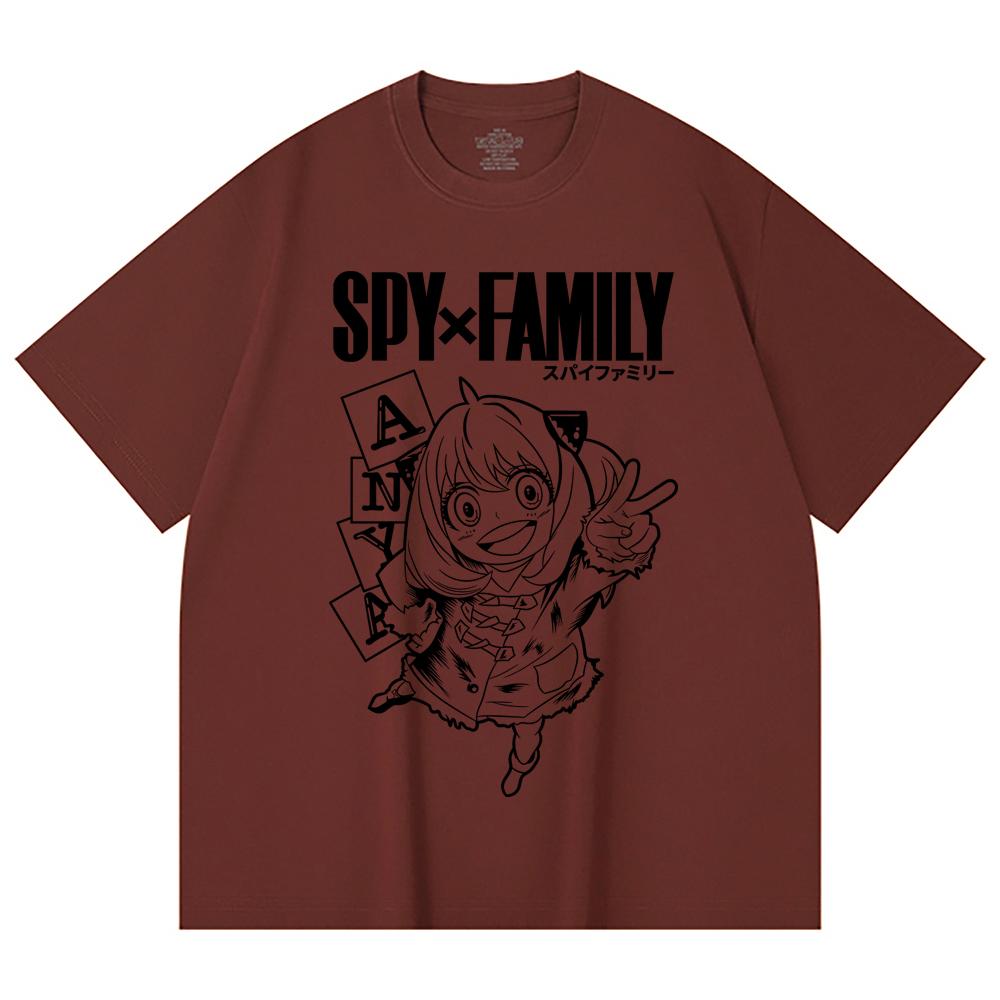 230 Gsm 100% Cotton Spy x Family V5 Anya Print Unisex Heavy Cotton T Shirt