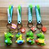 Adorable Cartoon Dinosaur Keychain Silicone Key Ring Cute Bag Charm Gift