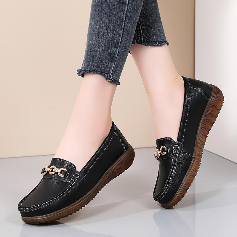 Женские мягкие мокасины Slip on Casual Elegant Summer Driving Shoes Office Business Moccasins for Mother