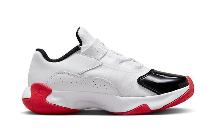 Jordan Air Jordan 11 Comfort Low Hook and loop Slip Resistant Abrasion Resistant Low top Children's Basketball Shoes CZ0905-102