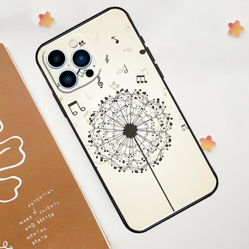 Dandelion Case For iPhone 11 12 13 14 15 16 Pro Max 15 16 Plus 13 12 Mini X XS XR Cover
