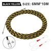 6mm 5M-50M Cable Push Puller Threader Electrical Wire Guide Device Puller Lead Wiring Installation Tool With 2pcs Wire Harness